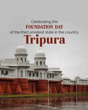 Tripura Foundation Day flyer