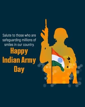 Indian Army Day Insta Story event poster