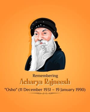 Acharya Rajneesh Punyatithi illustration