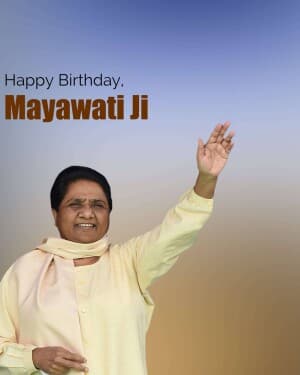 Mayawati Birthday illustration