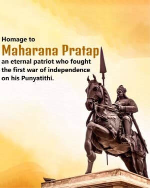 Maharana Pratap Punyatithi poster