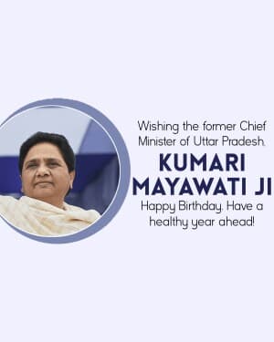 Mayawati Birthday graphic