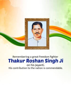 Thakur Roshan Singh Jayanti graphic