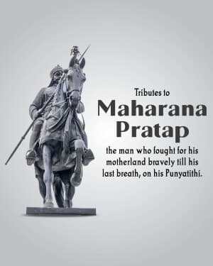 Maharana Pratap Punyatithi event poster