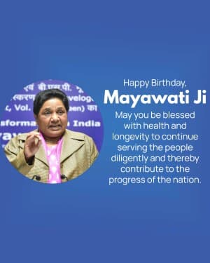 Mayawati Birthday image