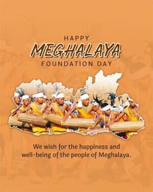 Meghalaya Foundation Day flyer