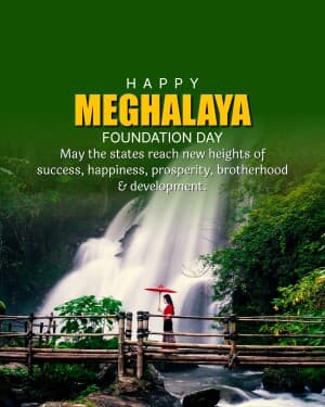 Meghalaya Foundation Day event poster