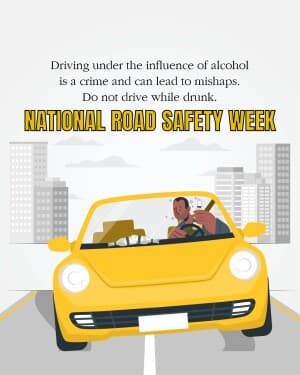 National Road Safety Week event poster