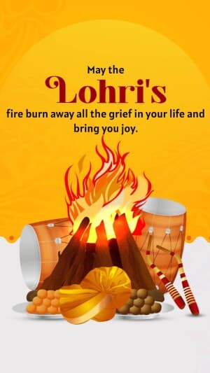 Lohri Insta Story creative image