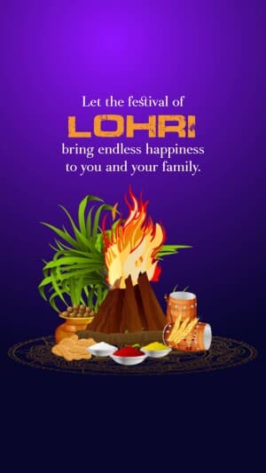 Lohri Insta Story Instagram Post