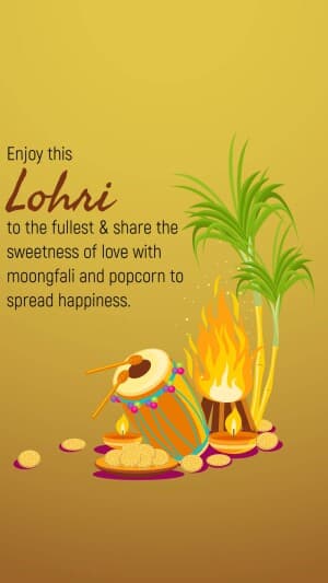 Lohri Insta Story facebook ad banner