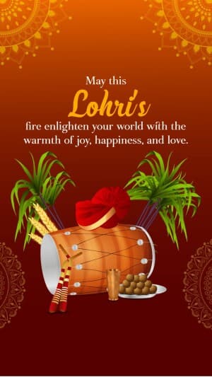 Lohri Insta Story facebook banner