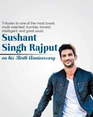 Sushant Singh Rajput Birth Anniversary post