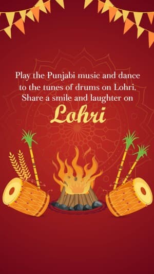 Lohri Insta Story template