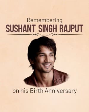 Sushant Singh Rajput Birth Anniversary banner