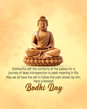 Bodhi Day event poster