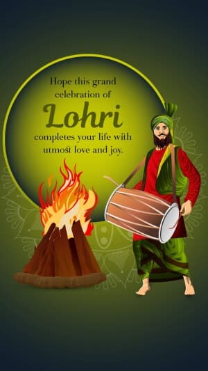 Lohri Insta Story poster