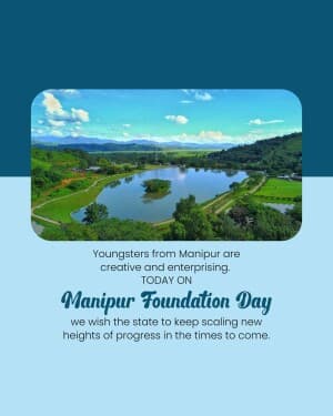 Manipur Foundation Day event poster