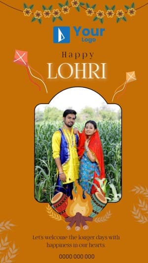 Lohri Wishes Templates creative template