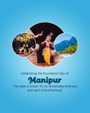 Manipur Foundation Day poster
