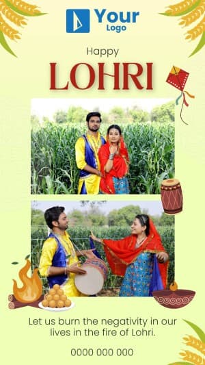 Lohri Wishes Templates whatsapp status template