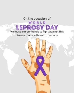 World Leprosy Day poster