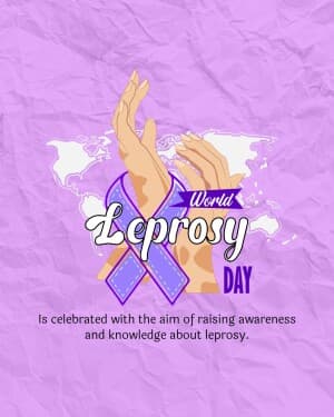 World Leprosy Day event poster