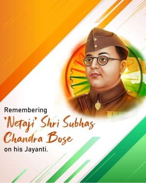 Subhash Chandra Bose Jayanti graphic