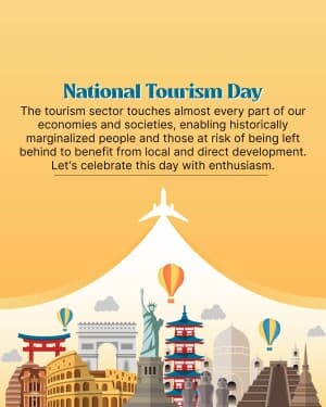 National Tourism Day Facebook Poster