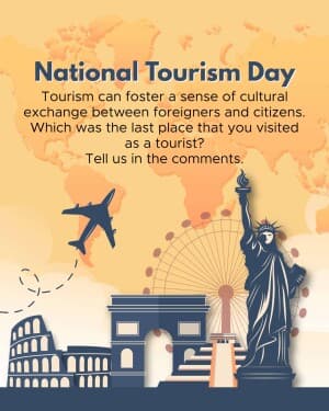 National Tourism Day Instagram Post