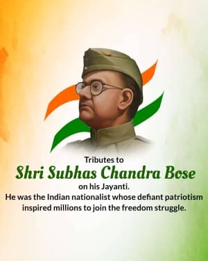 Subhash Chandra Bose Jayanti image