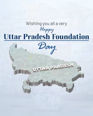 Uttar Pradesh Foundation Day graphic