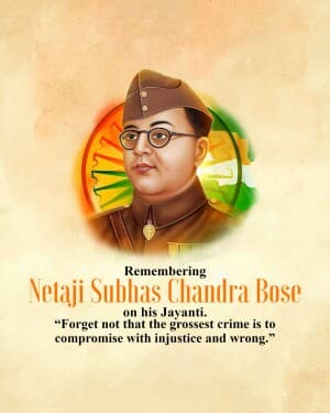 Subhash Chandra Bose Jayanti post