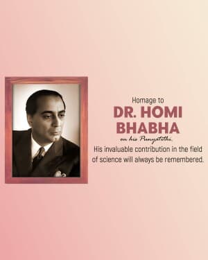 Homi J. Bhabha Punyatithi post