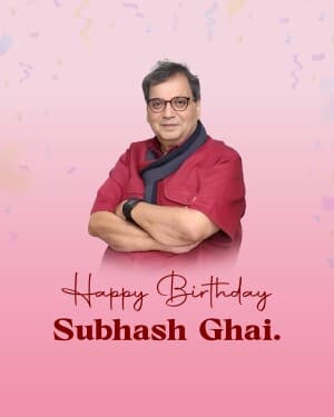 Subhash Ghai Birthday illustration