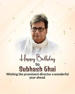 Subhash Ghai Birthday video