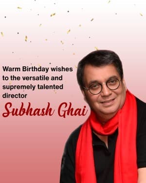 Subhash Ghai Birthday image