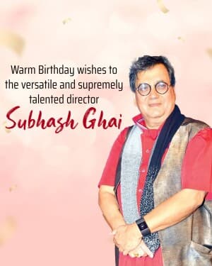 Subhash Ghai Birthday poster