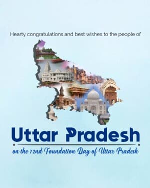 Uttar Pradesh Foundation Day poster