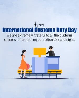 International Customs Duty Day poster