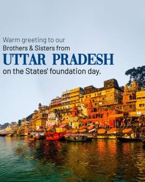 Uttar Pradesh Foundation Day event poster