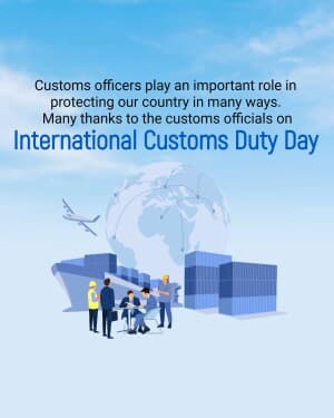 International Customs Duty Day event poster