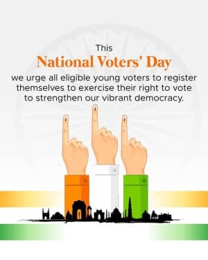 National Voters Day event advertisement