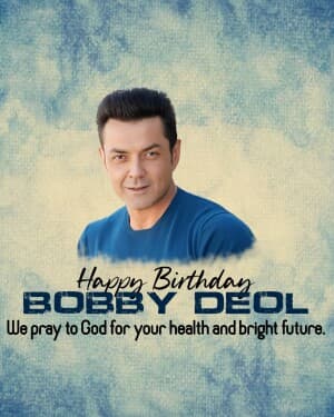 Bobby Deol Birthday banner