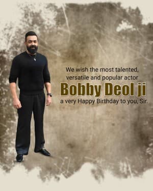 Bobby Deol Birthday poster