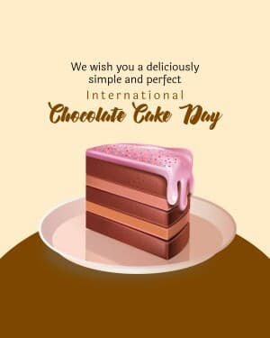 Chocolate Cake Day event poster