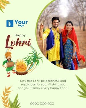 Lohri Wishes Templates facebook template