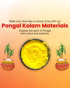 Pongal kolam(Rangoli) Colors flyer