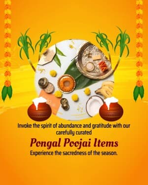 Pongal Pooja Kit Social Media post