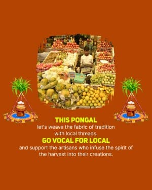 Pongal Vocal for Local event poster